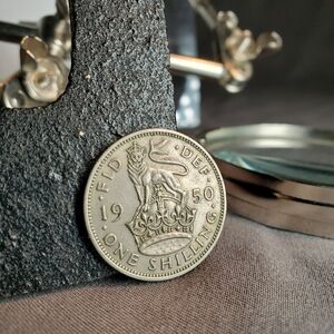 1950 Great Britain Shilling KM# 877